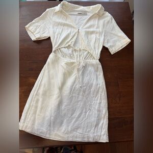 Abercrombie & Fitch White Linen Dress